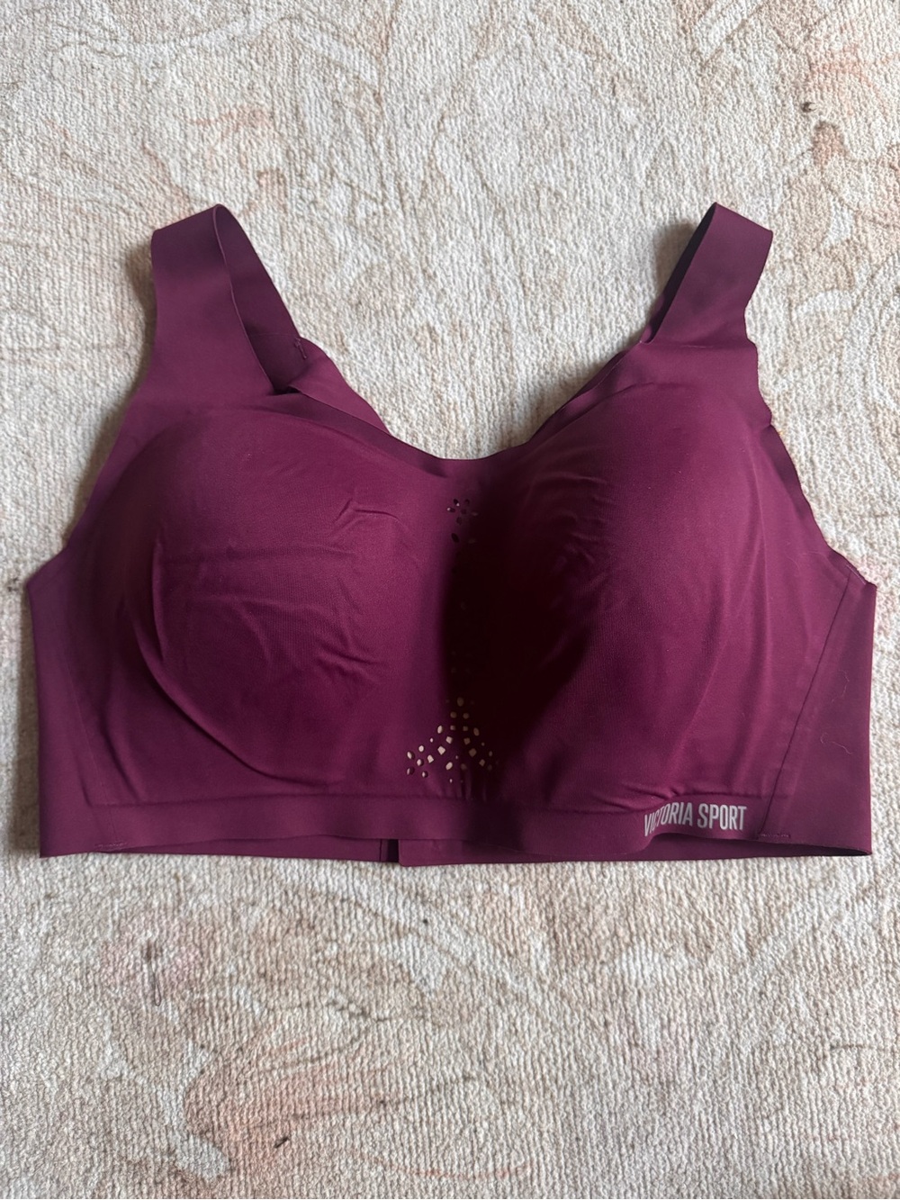 Seamless Angel Max High-Support Sports Bra in Deep Wine